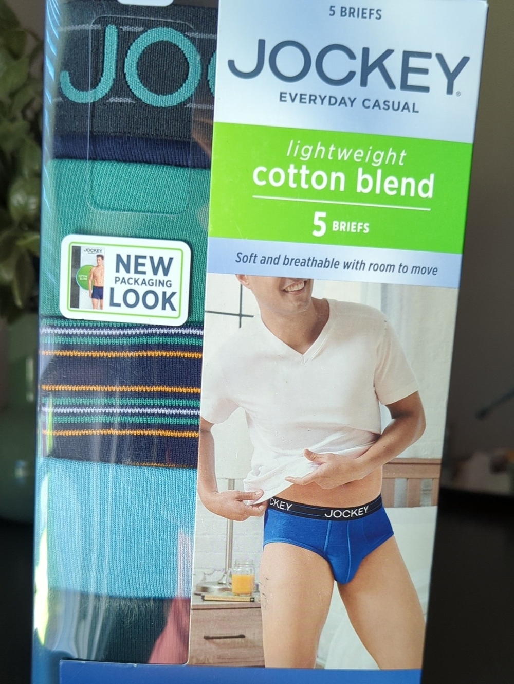 Jockey Men's Briefs Pack in Blue, Teal & Navy
